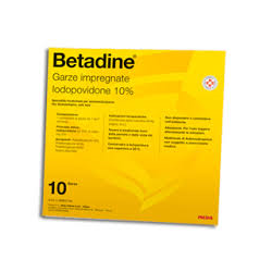 BETADINE*10GARZE IMPREGN 10x10