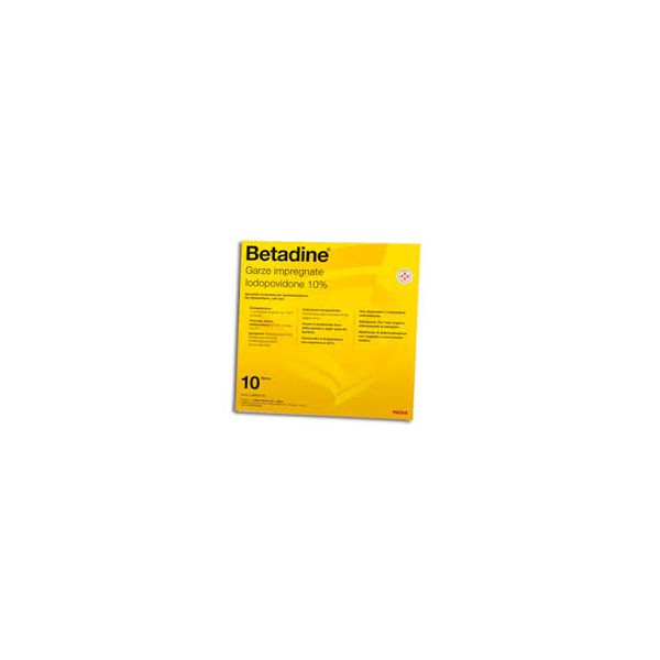 BETADINE*10GARZE IMPREGN 10x10