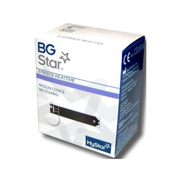 STRISCE REATTIVE MISURAZIONE GLICEMIA BGSTAR MYSTAR 50 PEZZI