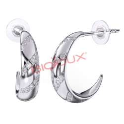 BJT209 ORECCHINI ADELAIDE HEART STAINLESS STEEL