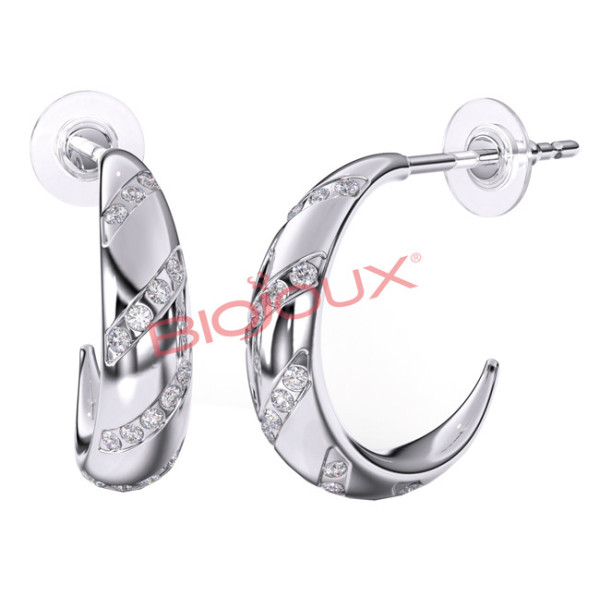 BJT209 ORECCHINI ADELAIDE HEART STAINLESS STEEL