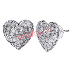 BJT216 ORECCHINI LOVE ME CR STAINLESS STEEL