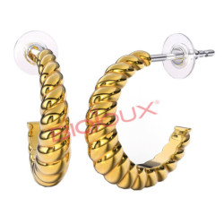 BJT266 ORECCHINI TWISTAGAIN GOLD PLATED