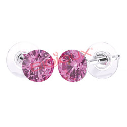 BJT946 ORECCHINI SWAROVSKI ROSE STAINLESS STEEL