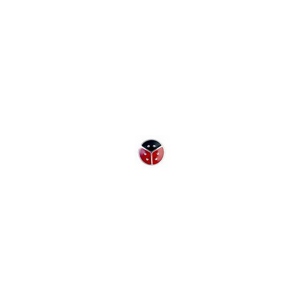 BJT980 ORECCHINI LADY BUG 6 STAINLESS STEEL