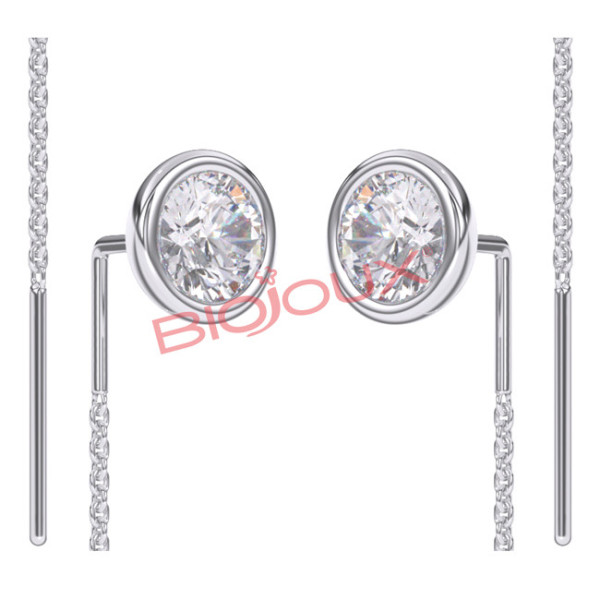 BJT331 ORECCHINI GWENDA SWAROVSKI STAINLESS STEEL