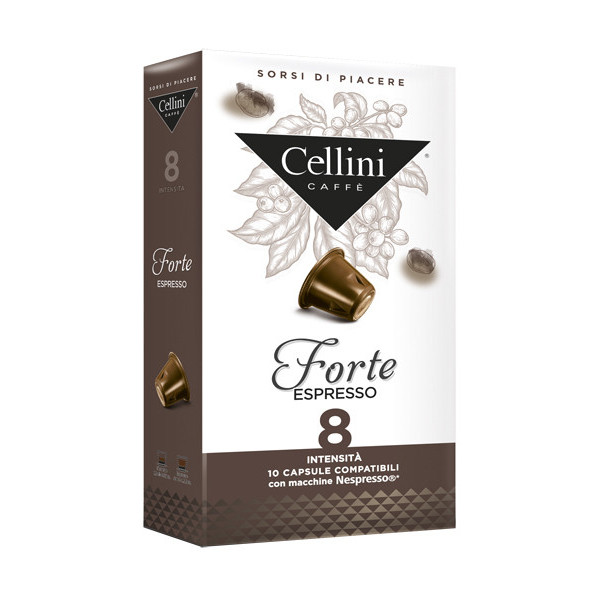 CELLINI FARMA FORTE INTENSITA' 8 10 CAPSULE CAFFE' 50 G