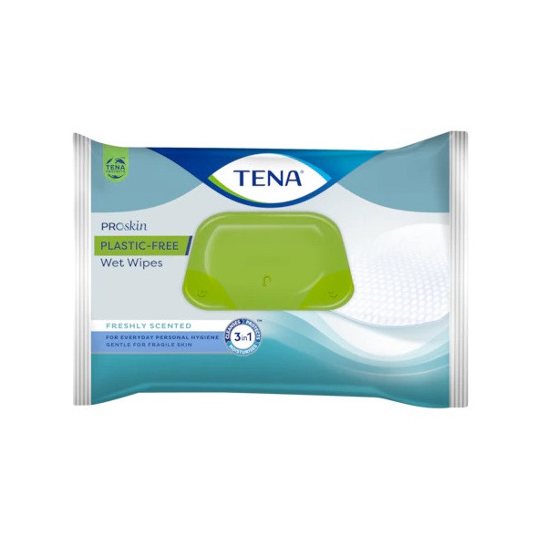 TENA WET WIPES PLASTIC FREE 48 PEZZI