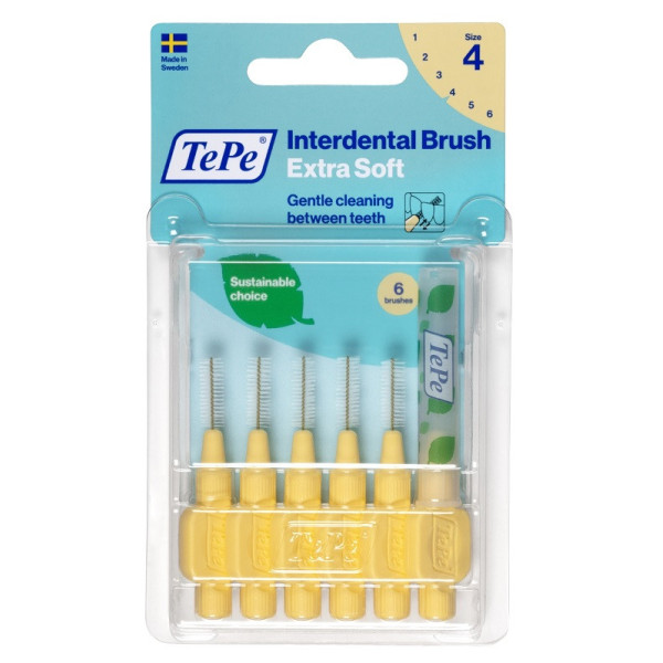 TEPE SCOVOLINO XSOFT GIALLO 0,7MM 6 PEZZI