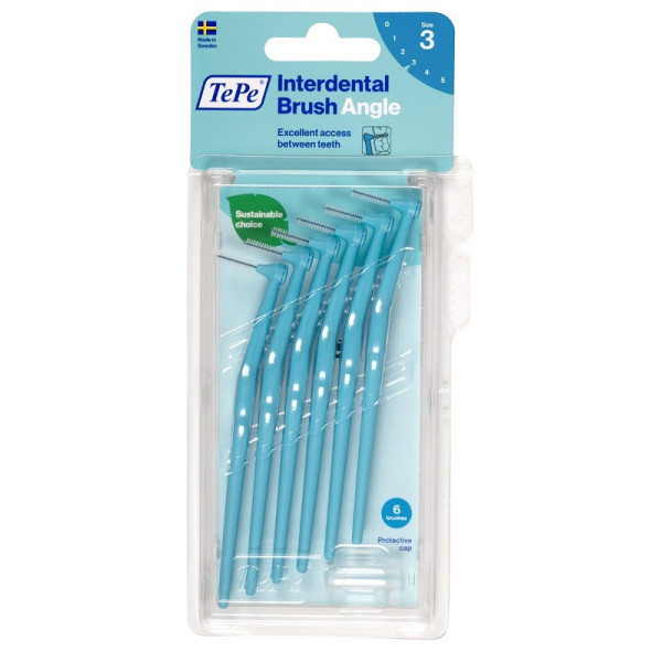 TEPE ANGLE SCOVOLINO BLU 0,6MM 6 PEZZI