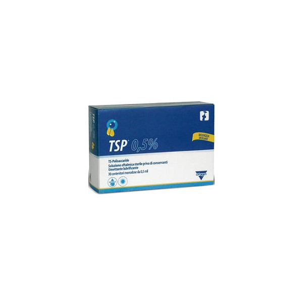 TSP 0,5% SOLUZIONE OFTALMICA UMETTANTE LUBRIFICANTE 30 FLACONCINI MONODOSE 0,5 ML