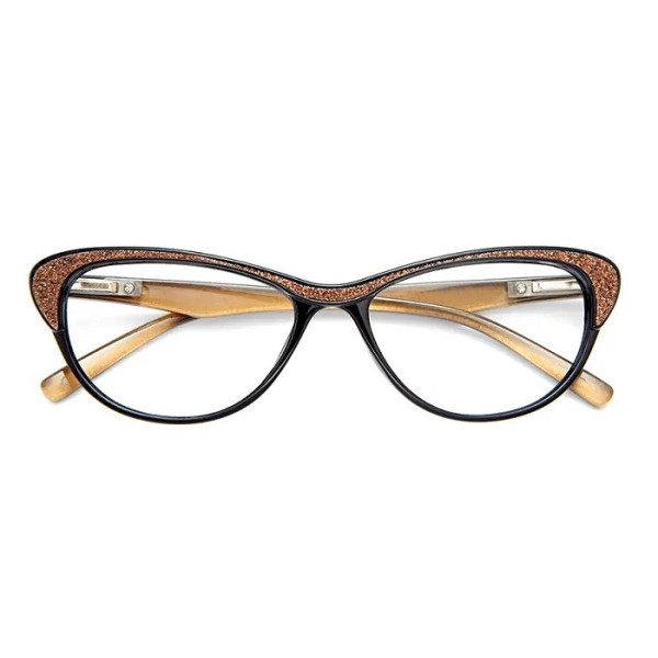 OCCHIALE DA LETTURA PREMONTATO TWINS PLATINUM GINEVRA MARRONE +2,50