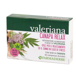 VALERIANA CANAPA RELAX 30 COMPRESSE DIVISIBILI