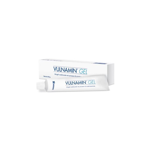 VULNAMIN MEDICAZIONE INTERATTIVA IN GEL A BASE DI AMINOACIDICOSTITUTIVI DEL COLLAGENE E SODIO JALURONATO TUBO 50 G