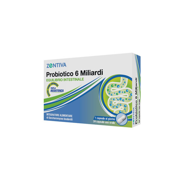 ZENTIVA PROBIOTICO 6 MILIARDI 24 CAPSULE VEGETALI