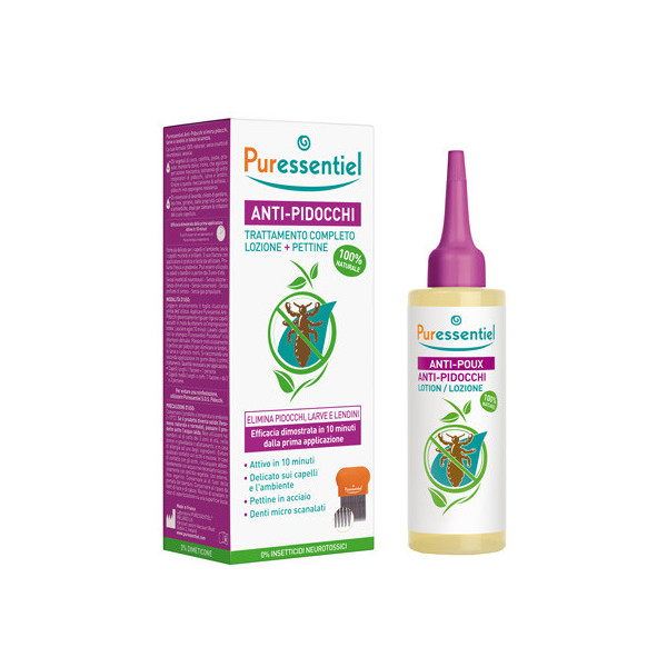 LOZIONE ANTIPIDOCCHI 100 ML + PETTINE PURESSENTIEL