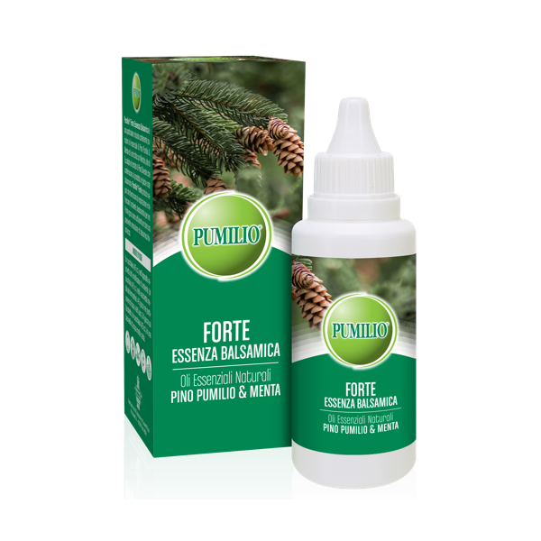 PUMILIO FORTE ESSENZA BALSAMICA OLI ESSENZIALI NATURALI PINO PUMILIO & MENTA 40 ML