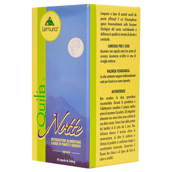 QUILIA NOTTE 40 CAPSULE QUILIA NOTTE 40 CAPSULE