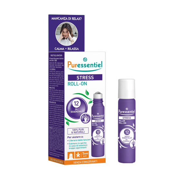 PURESSENTIEL ROLLER SOS STRESS 12 OLI ESSENZIALI 5 ML