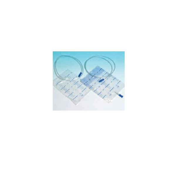 SACCA RACCOLTA URINA DA LETTO IN PVC NON STERILE VOLUME 2 LITRI TUBO LUNGHEZZA 130 CM 30 PEZZI