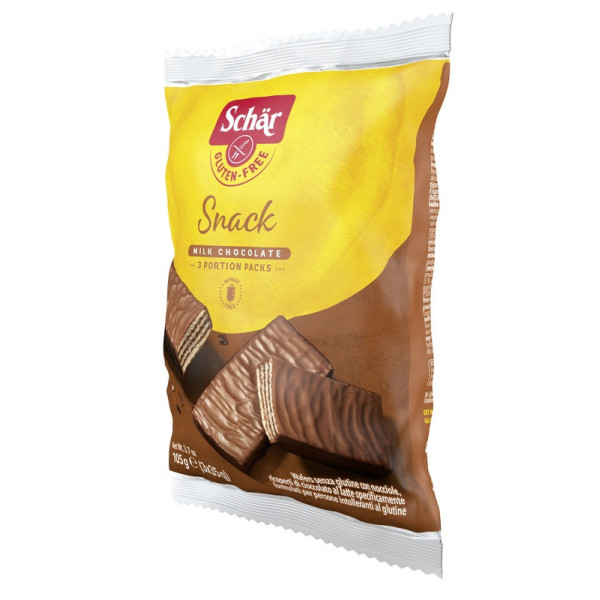 SCHAR SNACK CON CIOCCOLATO AL LATTE E NOCCIOLE 3 WAFER X 35 G