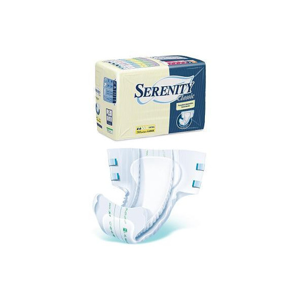 PANNOLONE PER INCONTINENZA A MUTANDINA SERENITY CLASSIC FORMATO MAXI TAGLIA MEDIUM 15 PEZZI