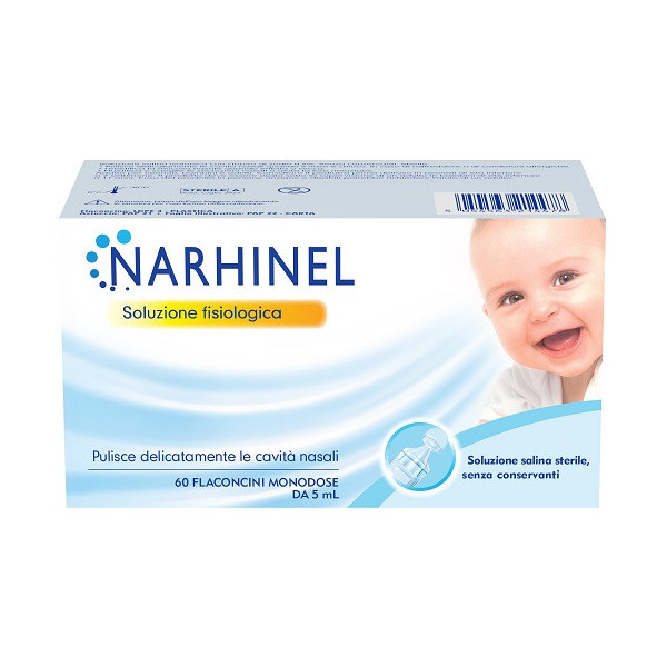 SOLUZIONE FISIOLOGICA PER ASPIRATORE NASALE NARHINEL 60 FLACONCINI DA 5 ML