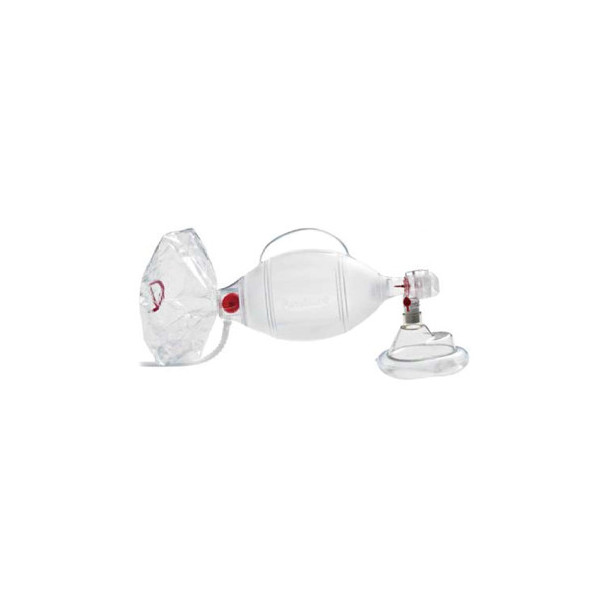 PALLONE PER RIANIMAZIONE AMBU MONOUSO COMPLETO DI MASCHERA E RESERVOIR