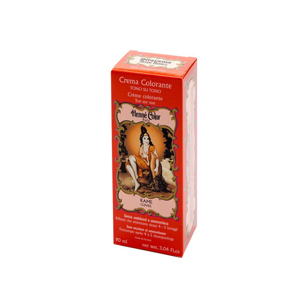 HENNE NUANCE ROSSO RAME NATURALE CUIVRE CREMA HENNE COLOR CREMA COLORANTE PRONTA ALL'USO