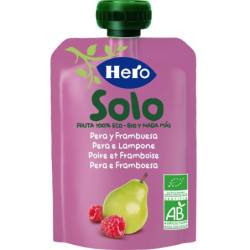 HERO SOLO FRUTTA FRULLATA 100% BIO PERA E LAMPONE 100 G