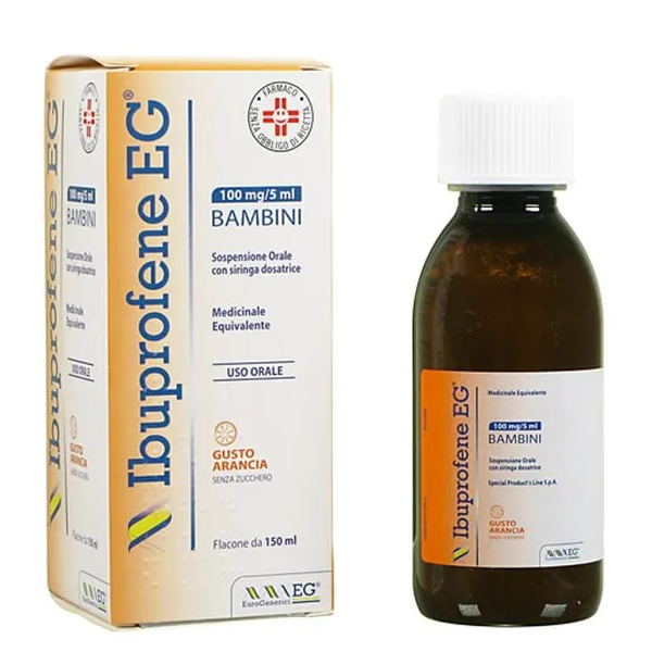 IBUPROFENE EG*BB 150ML ARANCIA