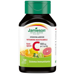 JAMIESON VITAMINA C 1000 MASTICABILE AGRUMI 120 COMPRESSE