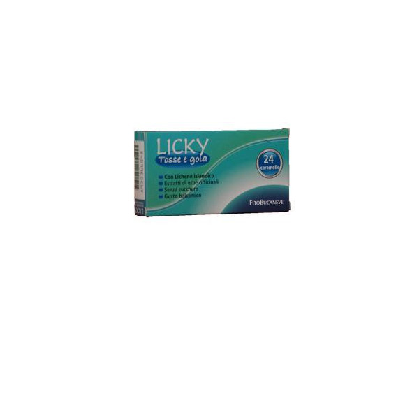LICKY CARAMELLE ADULTI PER TOSSE E GOLA SENZA ZUCCHERO 70 G