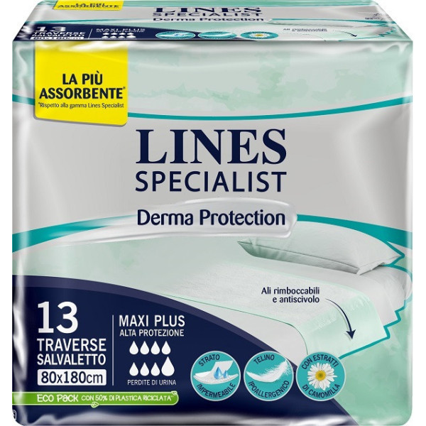TRAVERSA PER INCONTINENZA LINES SPECIALIST DERM AP 80X180 13 PEZZI