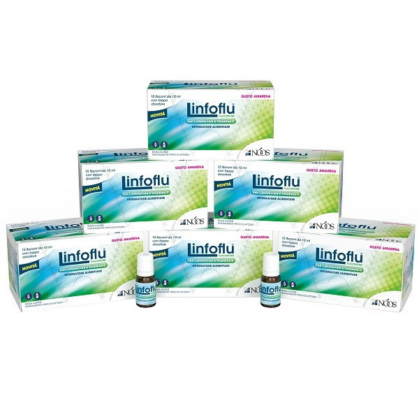 LINFOFLU MULTIPACK CONFEZIONE MULTIPLA DA 6 ASTUCCI X 15 FLACONI DA 10 ML