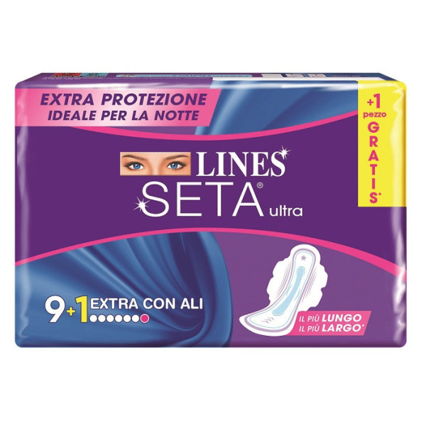 LINES SETA ULTRA EXTRA CON ALI DWCT 7+1 PEZZI