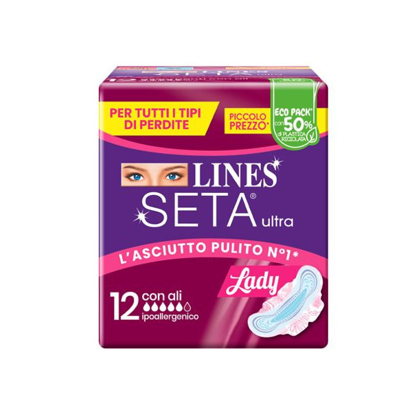 LINES SETA ULTRA ASSORBENTI LADY ALI DWCT 12 PEZZI