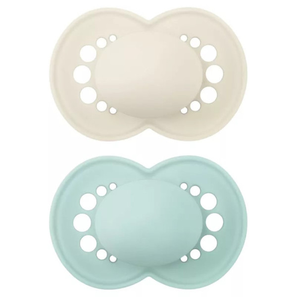 MAM SUCCHIETTO ORIGINAL NIGHT 16+ SILICONE NEUTRO 2 PEZZI