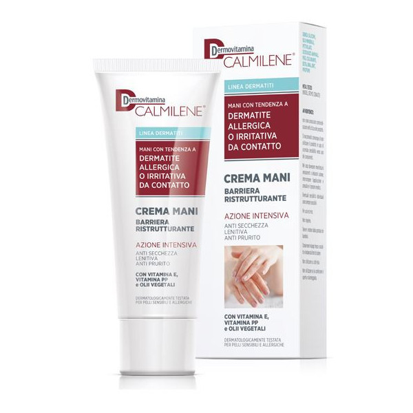 DERMOVITAMINA CALMILENE CREMA MANI BARRIERA RISTRUTTURANTE AZIONE INTENSIVA PER DERMATITE ALLERGICA O IRRITATIVA DA CONTATTO 75 