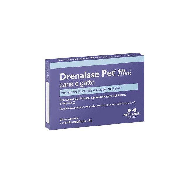 DRENALASE PET MINI CANE GATTO 20 COMPRESSE