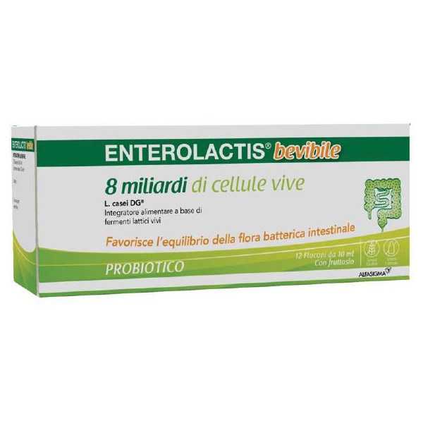 ENTEROLACTIS BEVIBILE 12 FLACONCINI X 10 ML