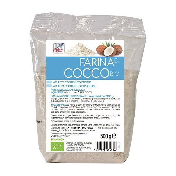 FSC FARINA DI COCCO BIO AD ALTO CONTENUTO DI FIBRA 500 G