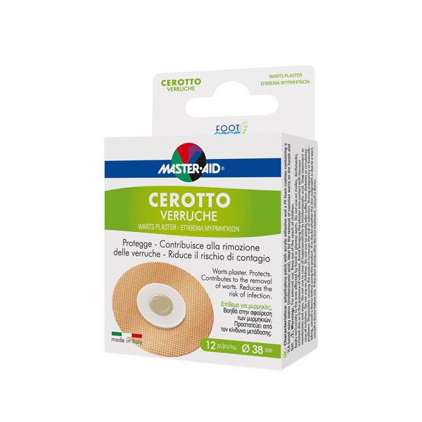 CEROTTO VERRUCHE MASTER-AID FOOTCARE 38 MM 12 PEZZI E3