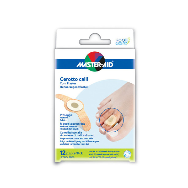 CEROTTO CALLIFUGO MASTER-AID FOOTCARE 71X22 MM 12 PEZZI B2