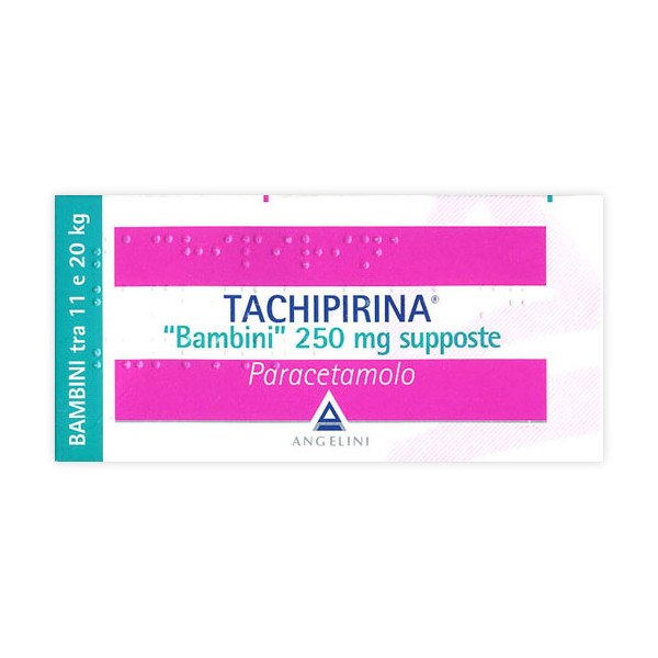 TACHIPIRINA*BB 10SUPP 250MG