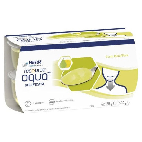 RESOURCE AQUA ACQUA GELIFICATA+APPLEPEAR CUP 6 4X125 G
