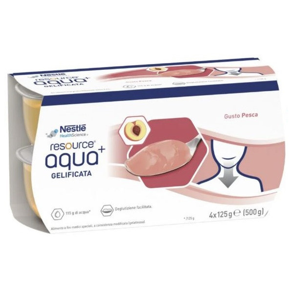 RESOURCE AQUA ACQUA GELIFICATA+PEACH CUP 6 4X125 G