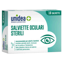 SALVIETTE OCULARI UNIDEA 16 PEZZI STERILI MONOUSO