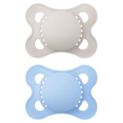 MAM SUCCHIETTO ORIGINAL 2-6 MESI SILICONE MASCHIO 2 PEZZI