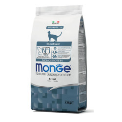 MONGE CAT STERILIZED MONOPROTEIN TROTA 1,5 KG